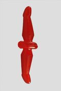 Doppio Plug Anale Rosso 24cm