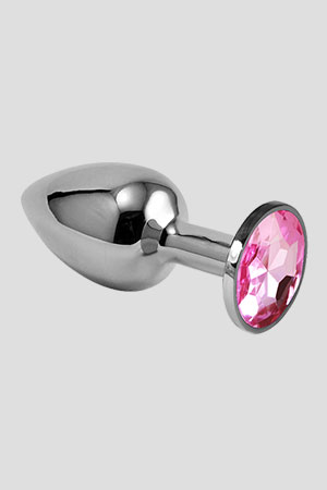 Plug Anale Rosebud Small Silver 7cm Rosa