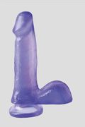 Fallo Realistico Basix Rubber Works 15cm Viola